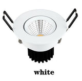 Dimmable LED downlight spotlight AC85V265V recessed COB ceiling light cabinet living room wine cabinet bookcase image wall store