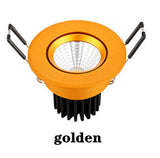 Dimmable LED downlight spotlight AC85V265V recessed COB ceiling light cabinet living room wine cabinet bookcase image wall store