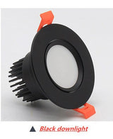 Dimmable LED recessed downlight spotlight. 3w5w7w10w12w15w20w30w, COB, AC110-220V