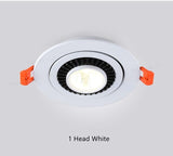 Dimmable Led COB Downlight Recessed Ceiling Spot Lamp 7W 24W AC110V 220V Angle Adjust Lighting For Room Store