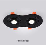 Dimmable Led COB Downlight Recessed Ceiling Spot Lamp 7W 24W AC110V 220V Angle Adjust Lighting For Room Store