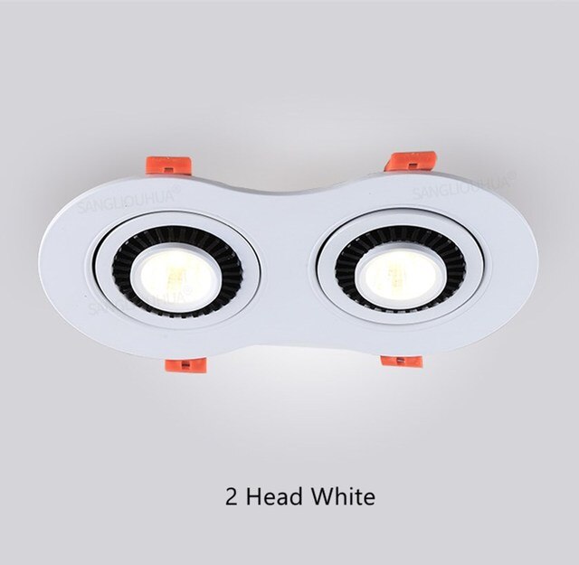Dimmable Led COB Downlight Recessed Ceiling Spot Lamp 7W 24W AC110V 220V Angle Adjust Lighting For Room Store