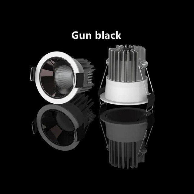 Dimmable Led Downlight 20W 24W 7W 9W 12w 15W COB LED Spot 220V / 110V Ceiling Lamp Recessed Down Lights Round Led Spotlight 24°