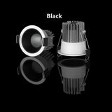 Dimmable Led Downlight 20W 24W 7W 9W 12w 15W COB LED Spot 220V / 110V Ceiling Lamp Recessed Down Lights Round Led Spotlight 24°