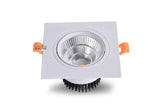Dimmable Led Downlight 3W 5W 7W 9W 12W 15W Angle Adjustable COB Ceiling Spot Light AC85-265V Recessed Lamp Indoor Lighting