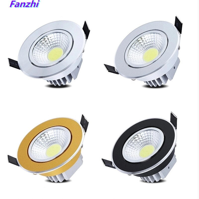 Dimmable Led Downlight Light Angle Adjustable COB Ceiling Spot Light 3w 5w 7w 9w 12w 15w Ceiling Recessed Lights AC85-265V