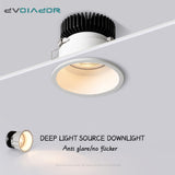 Dimmable Led Downlight Spotight Embedded Led Spot Ceiling Light Anti Glare For Living Room Bedroom Kitchen Lighting AC90-265V