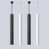 Dimmable Led long tube Pendant Lights hanging spot light 9W 12W COB ceiling lamp mounted downlight hanging bar chandeliers