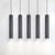 Dimmable Led long tube Pendant Lights hanging spot light 9W 12W COB ceiling lamp mounted downlight  hanging bar chandeliers