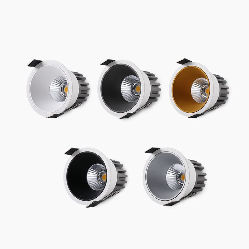 Dimmable No Flickering Anti Glare LED Recessed Downlight 7w -15w LED Ceiling Spot Light For Hotel Corridor Bedroom Living Room