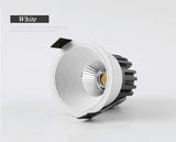 Dimmable Recessed Anti Glare COB LED Downlights 7W9W/12W/15W LED Ceiling Spot Lights AC85~265V Background Lamps Indoor Lighting