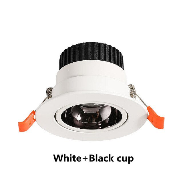 Dimmable Recessed Anti-Glare LED Downlight 5W 7W 9W 12W 15W18W COB Ceiling Lamp 110-240V Spot Light Indoor Living Room Lighting