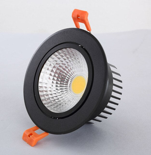 Dimmable Recessed LED Downlights 5W 7W 9W 12W 15W 18W COB LED Ceiling Spot Lights AC85~265V LED Background Lamps Indoor Lighting