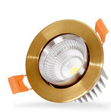 Dimmable Recessed LED Downlights 5W 7W 9W 12W 15W 18W COB LED Ceiling Spot Lights AC85~265V LED Background Lamps Indoor Lighting