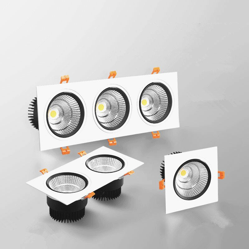 Dimmable Recessed LED Downlights 7W 9W 12W  COB LED Ceiling Spot Lights AC85-265V LED Ceiling Lamps Indoor Lighting