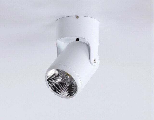 Dimmable Rotating LED Downlight, Surface Mounted Adjustment, ac85-265V COB, 5W7W10W12W 15W, Ceiling Spotlight, 1pc