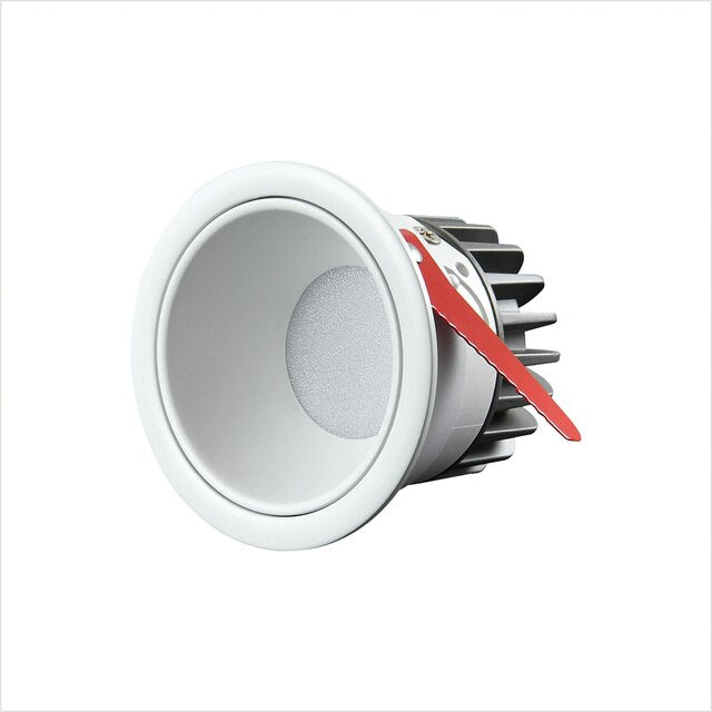 Dimmable SMD LED spotlight commercial household embedded all-aluminum deep cup narrow edge anti-glare downlight 9W 10W 12W15W18W
