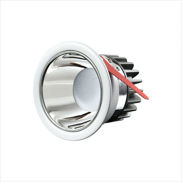 Dimmable SMD LED spotlight commercial household embedded all-aluminum deep cup narrow edge anti-glare downlight 9W 10W 12W15W18W