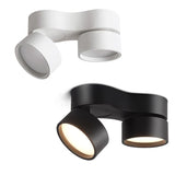 Dimmable Super Bright Rotating LED Downlights 20W 24W 36W COB LED Ceiling Spot Lights AC110-220V LED Wall Lamp Indoor Lighting