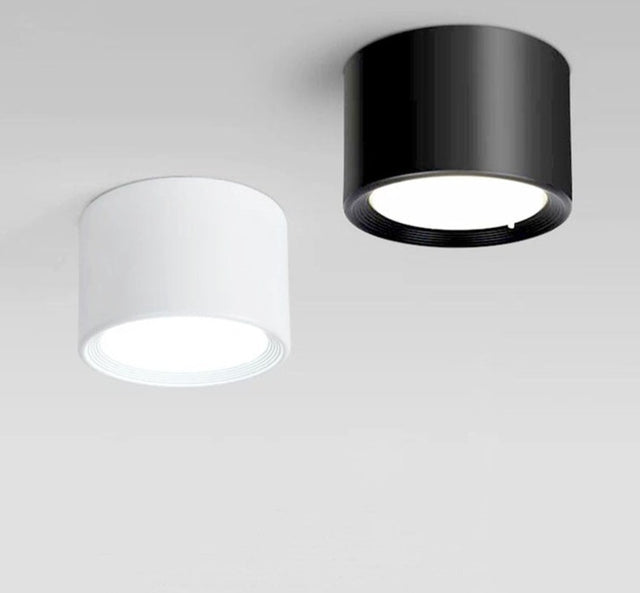 Dimmable no-hole surface mounted 12W 15W LED downlight 110V 220V ceiling light 5W 7W 9W cob led spotlight ceiling light