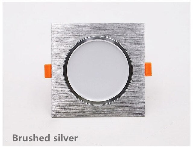 Dimmable ultra-thin LED downlight 5W7W9W12W AC85-265V square LED anti-fog ceiling light downlight kitchen household lighting