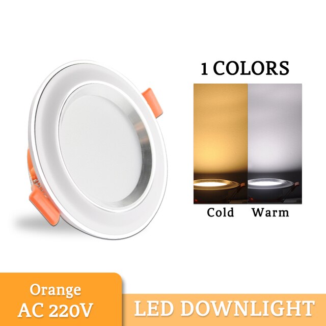 Downlight 3W 5W 15W 18W  led Downlight 3000k 4500K 6000K AC220V-240V recessed led downlight Kitchen living room Indoor downlight