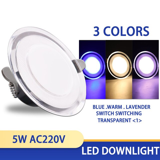 Downlight 3W 5W 15W 18W  led Downlight 3000k 4500K 6000K AC220V-240V recessed led downlight Kitchen living room Indoor downlight