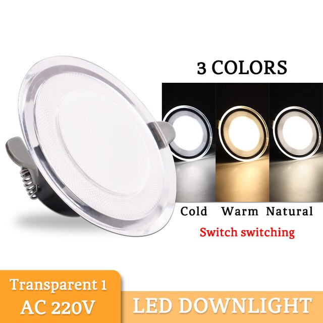 Downlight 3W 5W 15W 18W  led Downlight 3000k 4500K 6000K AC220V-240V recessed led downlight Kitchen living room Indoor downlight