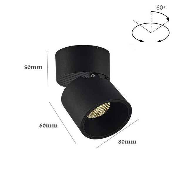 Downlight Honeycomb Nest Anti Glare Lens Surface Mounted LED Cob Ceiling Spot Light Pic Background 10W12W 15W Light 220v Indoor