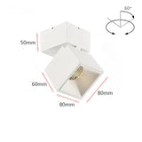 Downlight Honeycomb Nest Anti Glare Lens Surface Mounted LED Cob Ceiling Spot Light Pic Background 10W12W 15W Light 220v Indoor