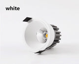 Downlights Dimmable Anti Glare Recessed AC220v 90-260v 7W 12W 15W Lamp Round Led Cob Ceiling Room Bedroom Spot Light Home Decor