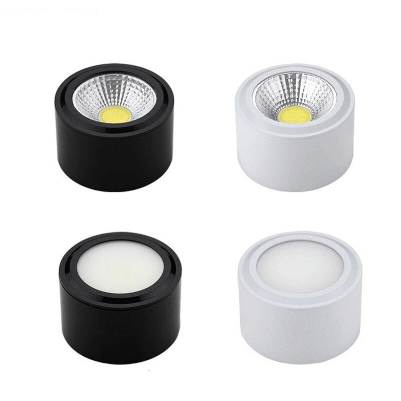 Downlights LED montados en superficie, 5W, 7W, 9W, 12W, 15W, lámpara de punto para techo, AC85-265V, lámpara de pared LED, ilumi