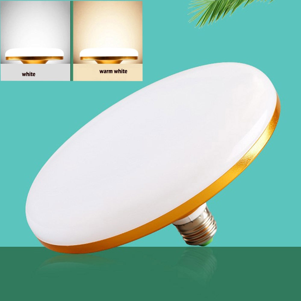 E27 LED Bulb 220V Led Lamp Super Bright 20W 30W 50W 60W UFO Leds Lights Indoor Warm White Lighting Table Lamps Garage Light