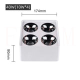 Embedded surface mounted various styles COB spotlight led adjustable angle 24° bedroom living room downlight 10W 20W 30W 40W