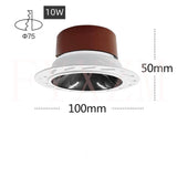 Embedded surface mounted various styles COB spotlight led adjustable angle 24° bedroom living room downlight 10W 20W 30W 40W