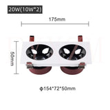 Embedded surface mounted various styles COB spotlight led adjustable angle 24° bedroom living room downlight 10W 20W 30W 40W