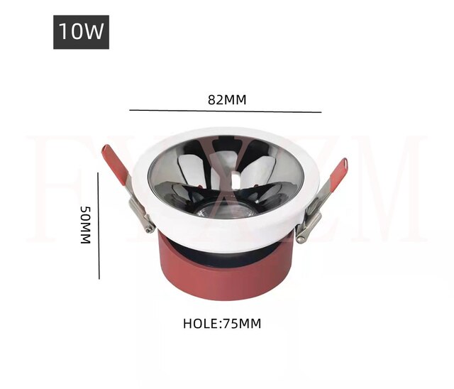 Embedded surface mounted various styles COB spotlight led adjustable angle 24° bedroom living room downlight 10W 20W 30W 40W