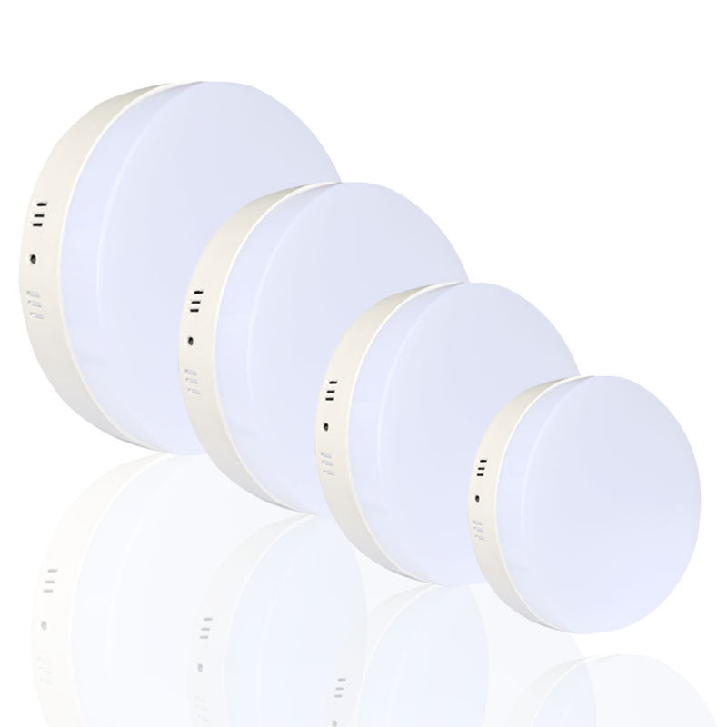 Free shipping 6W/12W/18W/24W Round Led Panel Light Surface Mounted Downlight lighting Led ceiling down AC 110-240V + Driver