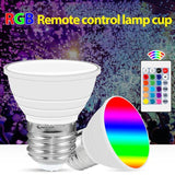 GU10 E27 LED Light Bulb Colorful  Energy Saving Spotlight Lamp Remote Control LED Spotlights Downlight LED lamp