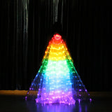  Rainbow Color Alas Angle Led Wings Adult Led Costume Circus Led Light Luminous Costumes Party Show Isis Wings Dancewear