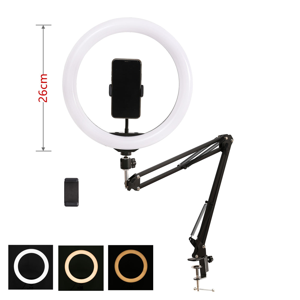 Camera Phone tripod Table Stand Set Overhead Shot Photography Adjustable Arm stand For Phone Camera Ring Light Lamp