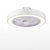 Modern Ceiling Fans with Lights White Painted Iron Acrylic LED Fan Light Dimmable Bedroom Living Room Fan Lamp Remote Control