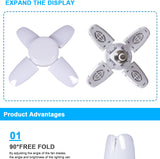 LED Bulb Fan Blade AC85-265V 28W Foldable Led Light Bulb Lampada For Home Ceiling Light  Small Garage Light night lamp