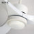 SOVE Black Modern Led Ceiling Fans With Lights Simple Ceiling Light Fan With Remote Control White Fan Lamp Ventilador De Techo