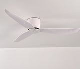 Modern Black White Low Floor DC Motor 30W Ceiling Fans With Remote Control Simple Ceiling Fan Without Light Home Fan 220V