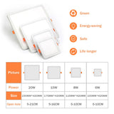 LED Panel Light Round Ultra Thin LED Downlight AC220V 6W 8W 15W 20W LED Ceiling Recessed Light For Indoor Bathroom Illuminate