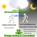 Modern LED Ceiling Lights PIR Motion Sensor Ceiling Lamps 12/18W Night Light Fixtures For Entrance Balcony Corridor Led Lampara