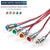 6mm LED Waterproof Metal Indicator Light Signal Lamp With Wire 3V 6V 12V 24V 110V 220V Red/Yellow/Blue/ Green/White Metal button