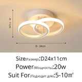 Modern Aisle LED Ceiling Lamp For Corridor stairs Entrance Attic Square indoor Lighting Minimalist Style Lights Kitchen Fixtures