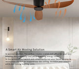 Modern Black White Low Floor DC Motor 30W Ceiling Fans With Remote Control Simple Ceiling Fan Without Light Home Fan 220V